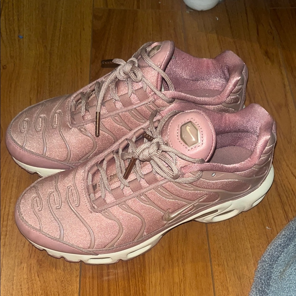 Nike Pink Sneakers with Chunky Design and Lace-Up Front